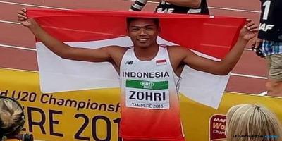 Menpora Beri Beasiswa dan Uang Pembinaan Rp250 Juta untuk Zohri
