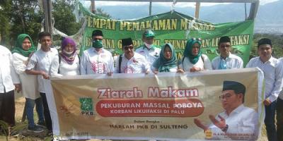 Sambut Harlah PKB, DPW PKB Sulteng Ziarah ke Makam Korban Likuifaksi